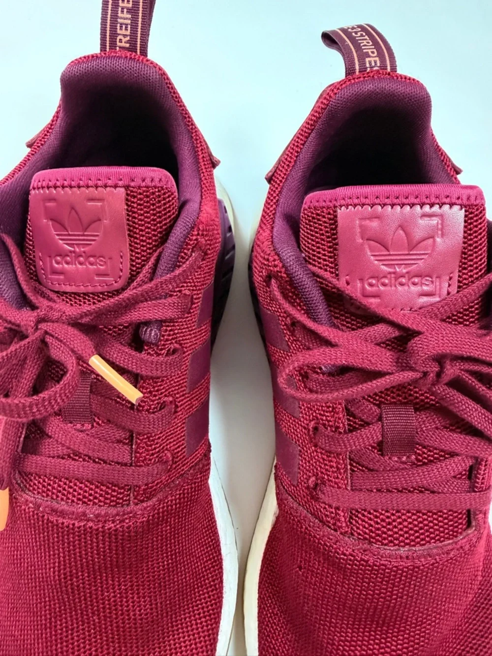 Adidas Mens 10 NMD_R1 Collegiate Burgundy‎ Maroon Gum Sole B37647 Streetwear